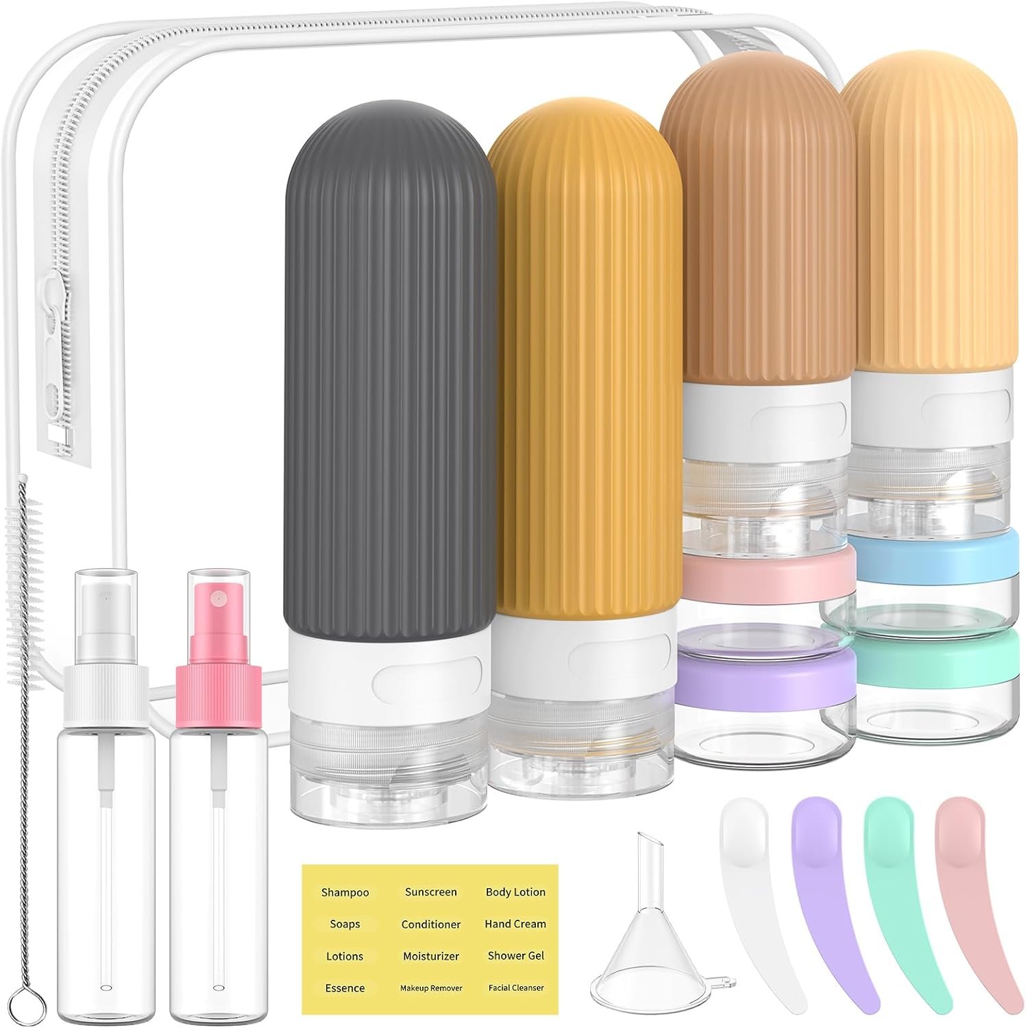Travel-sized toiletries for cruises