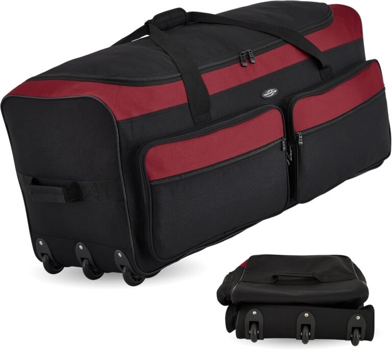 Rolling duffel bag