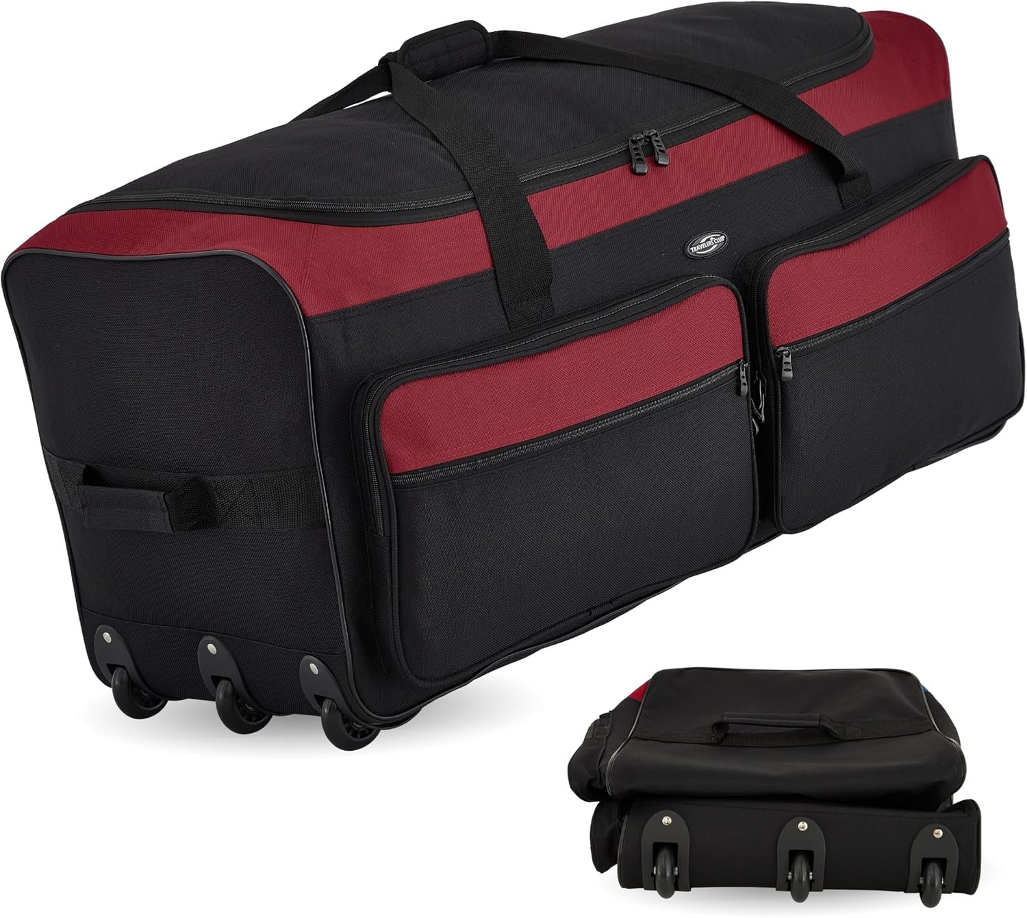 Rolling duffel bag