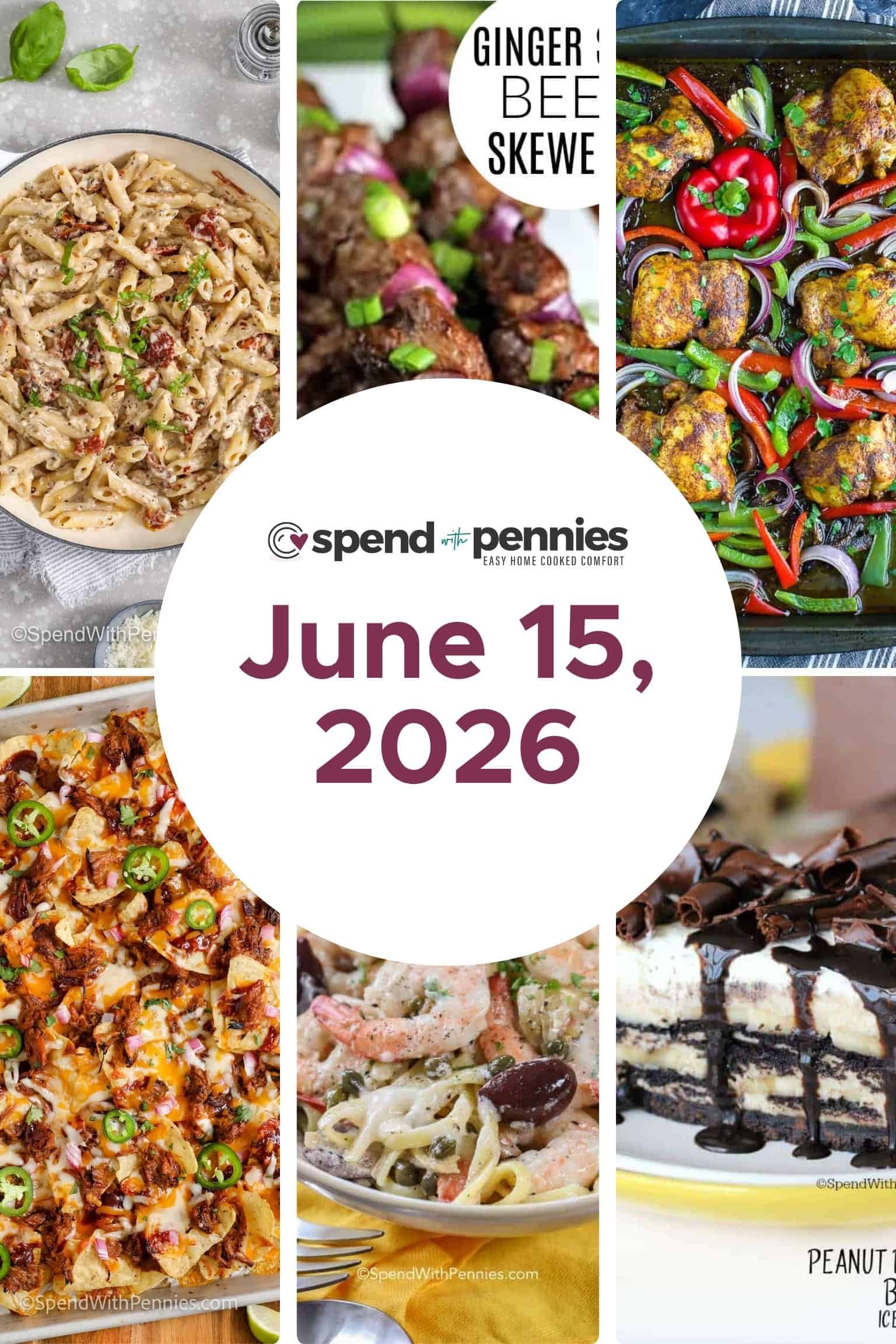 Weekly Meal Plan for June 15, 2026 FT