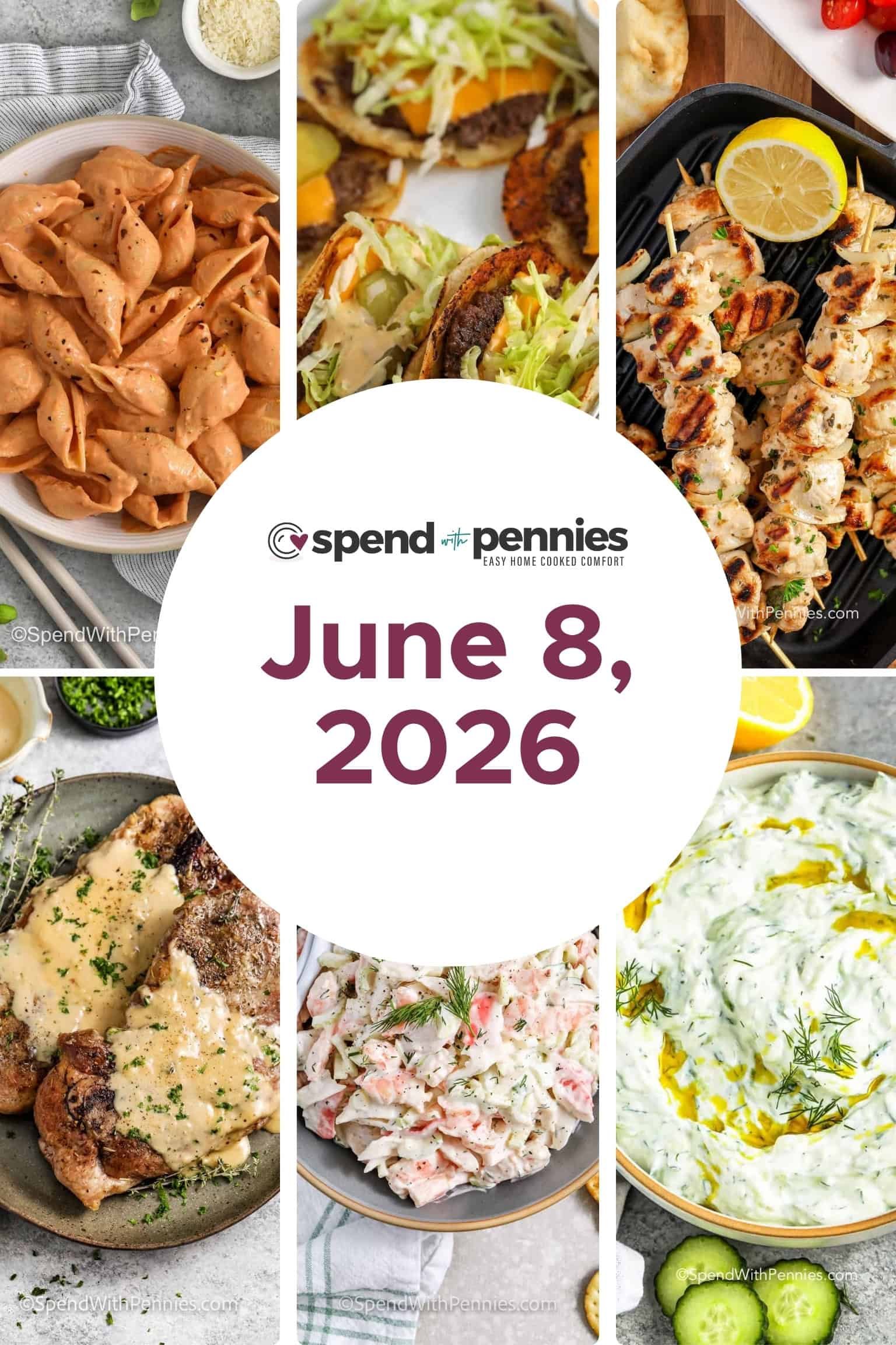 Weekly Meal Plan for June 8, 2026 FT