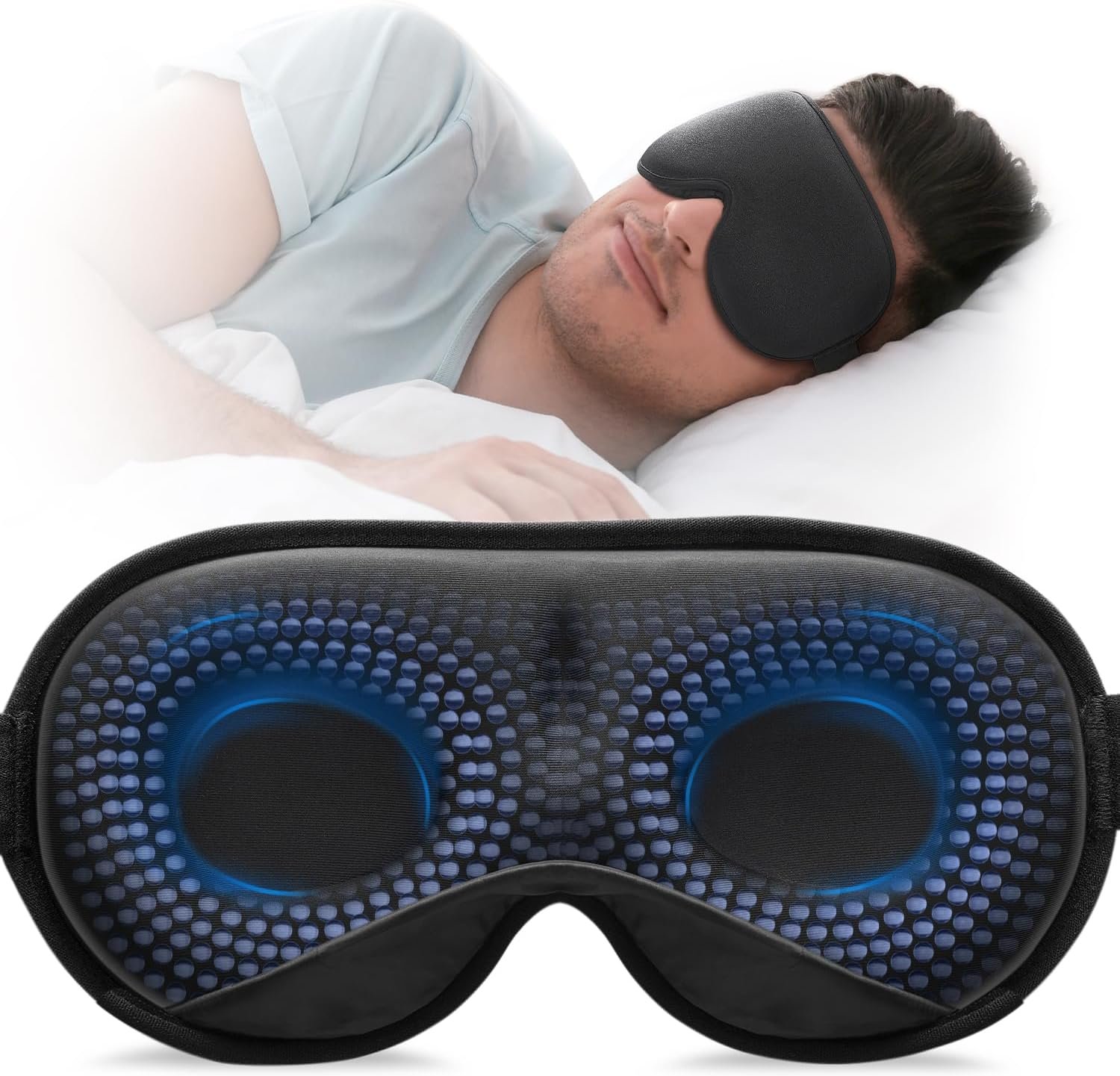 Eye mask for sleeping on planes