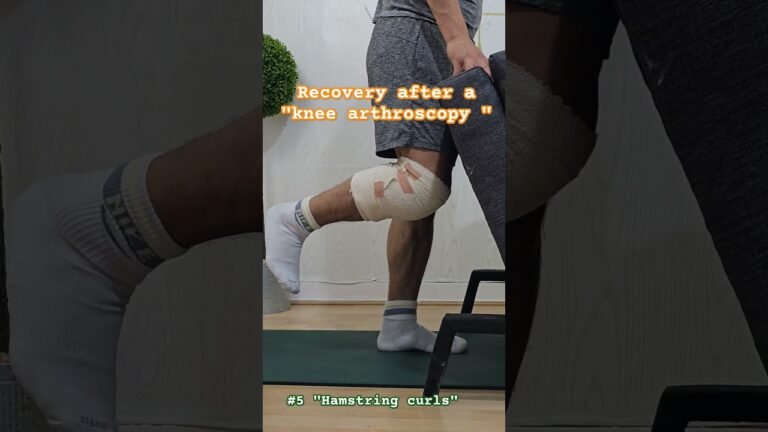 Knee pain exercises using tools