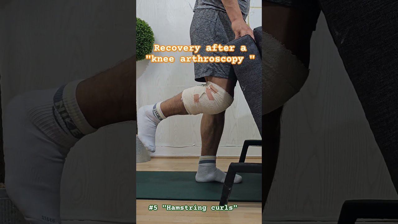 Knee pain exercises using tools