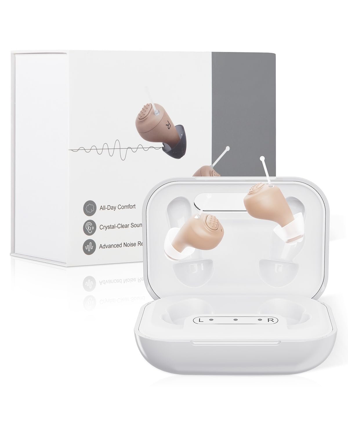OTC Hearing Aids for Seniors Invisible In Ear Noise Reductio...