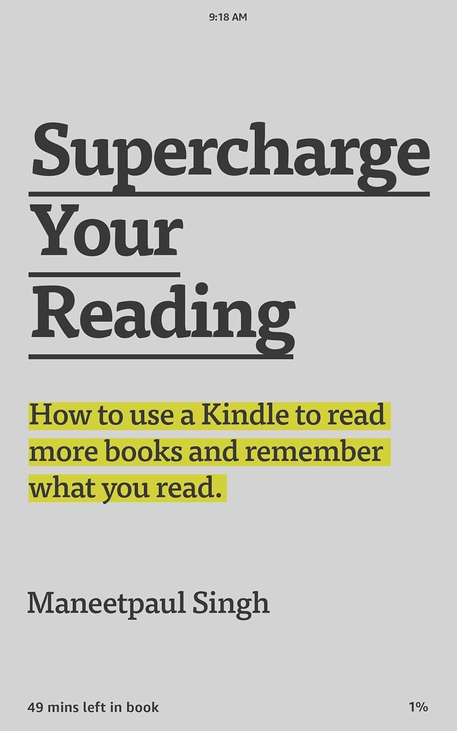 Kindle battery life