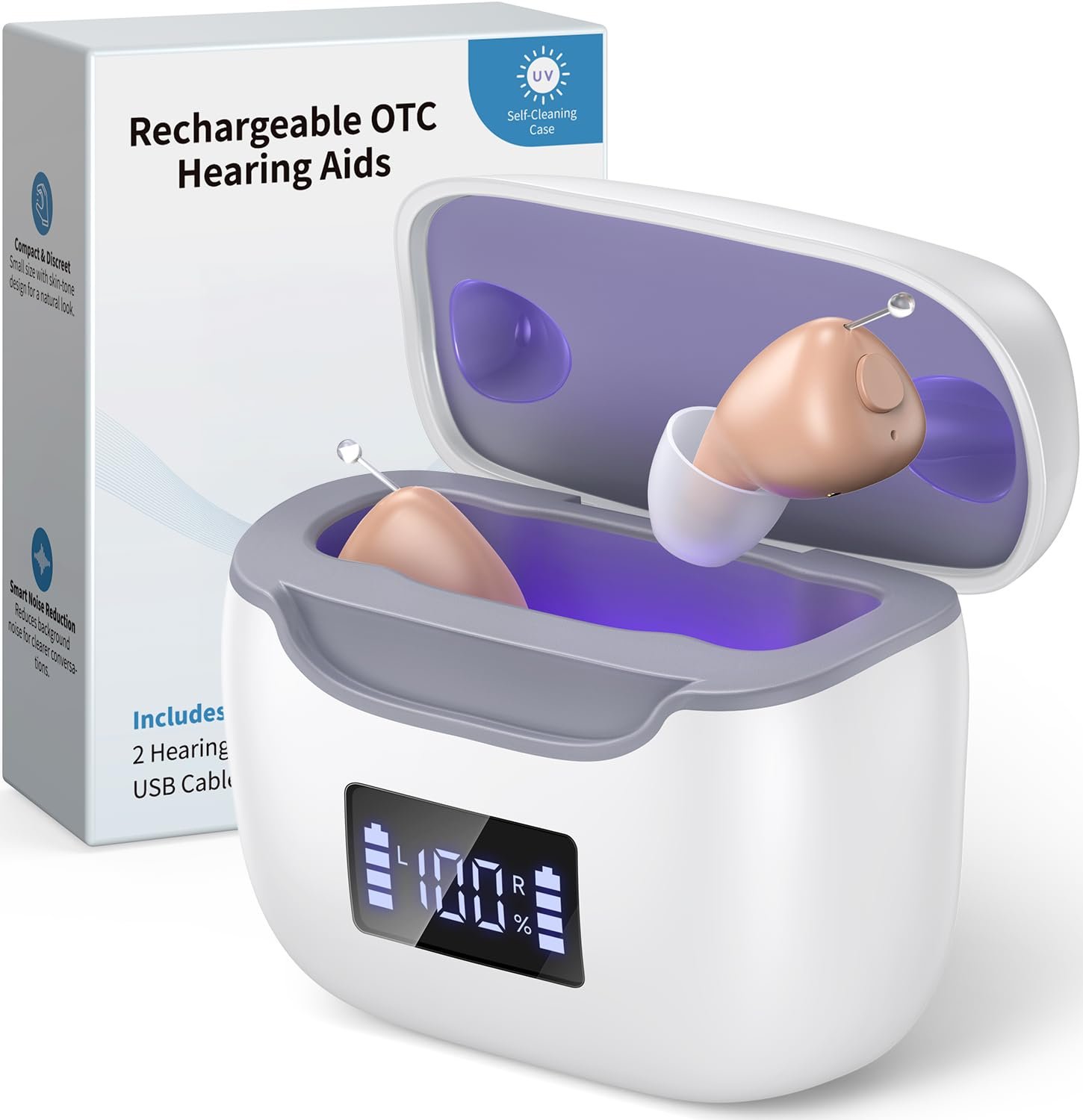 Hearing Aids for Seniors with UV Self Cleaning –FSA Eligible...