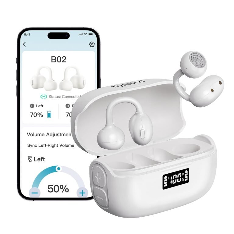 FLYSOUND OpenFit OTC AI Hearing Aids for Adults, Rechargeabl...