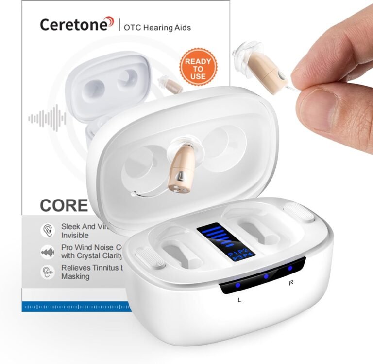 Ceretone Core One Pro OTC Hearing Aids for Seniors, Tiny