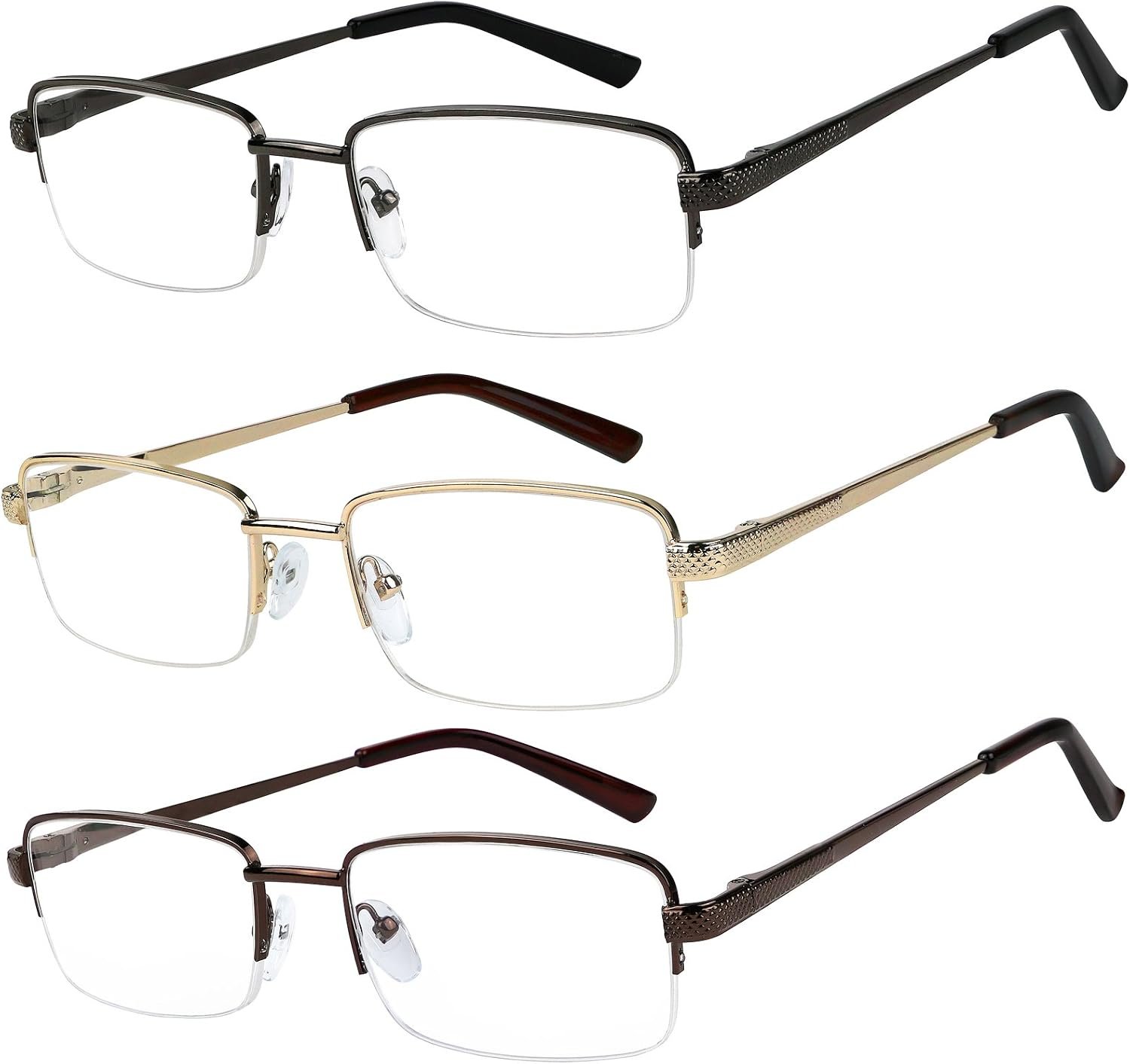 senior reading glasses with spring hinges