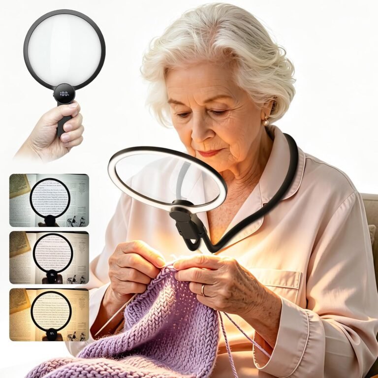 magnifying glass with light