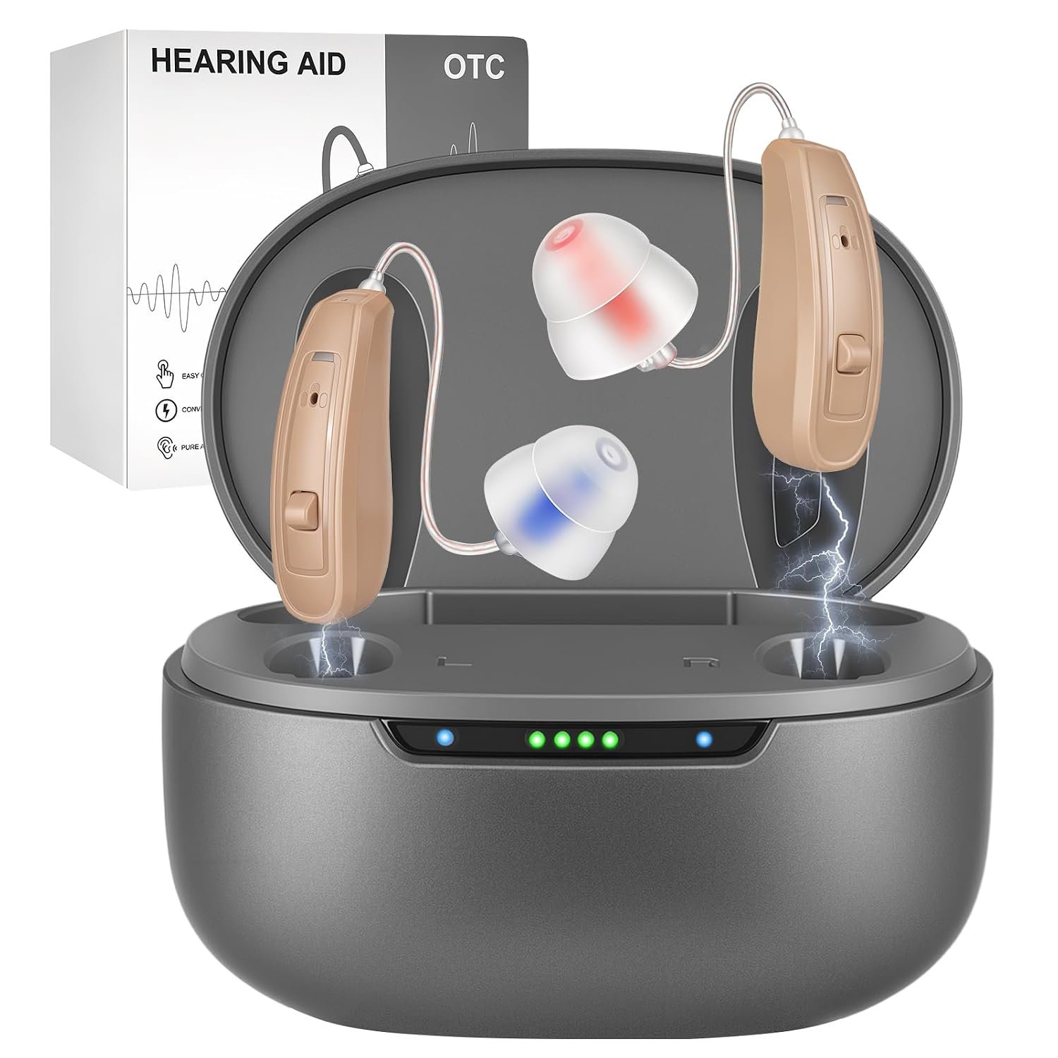 Hearing Aids for Seniors with Moderate Hearing Loss, Hearing...
