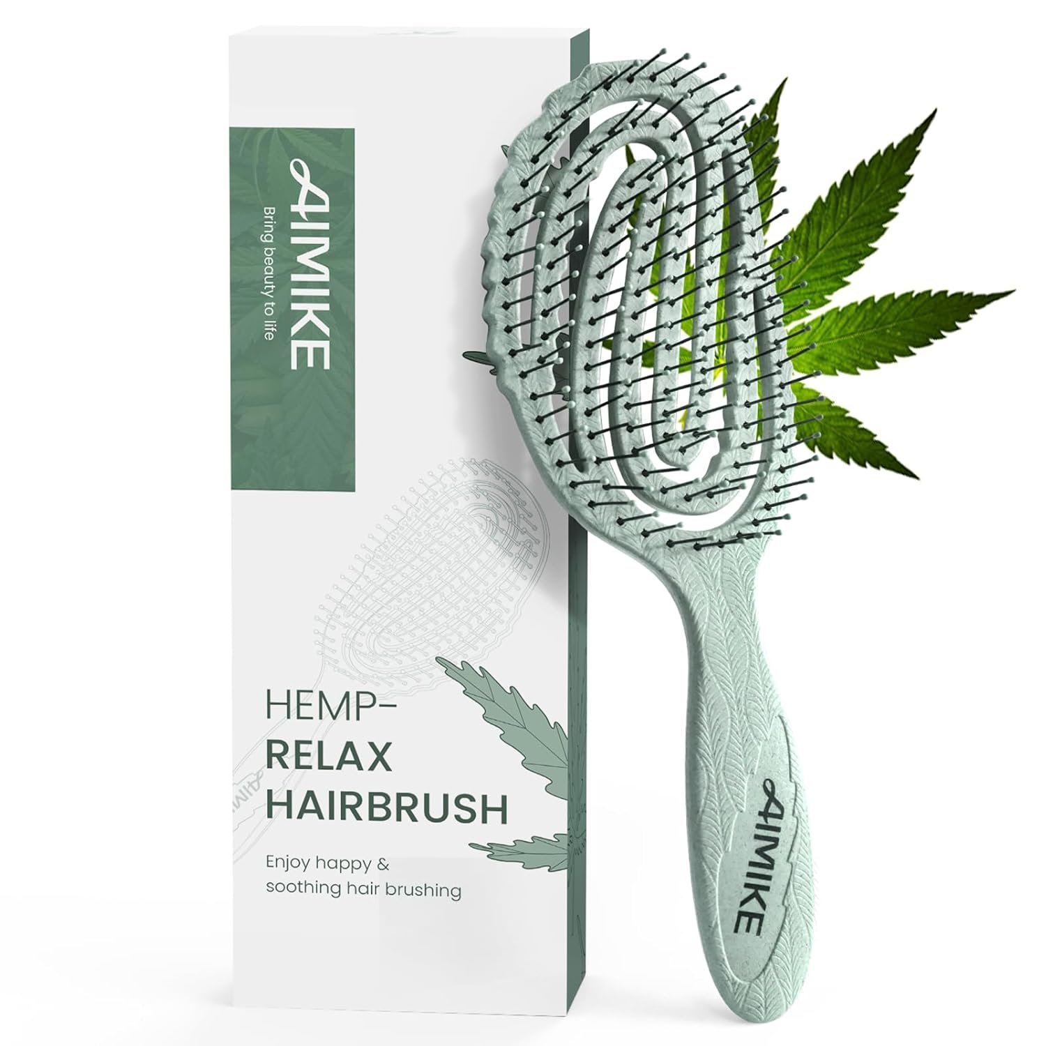 Compact hairbrush