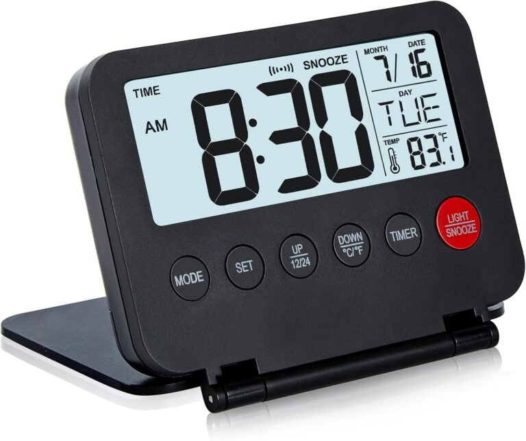Travel alarm clock