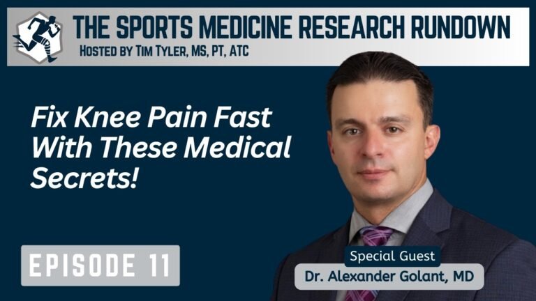 Athlete knee pain solutions