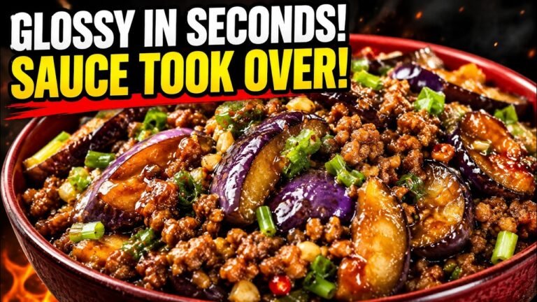 Chinese Food Spicy Garlic Eggplant