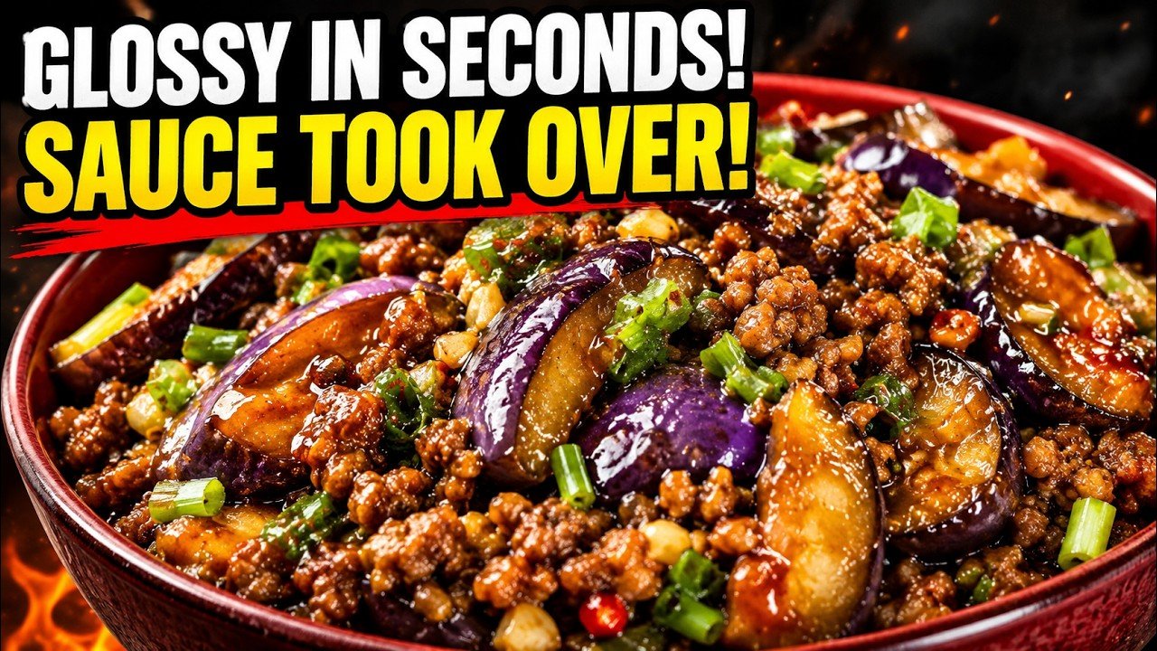 Chinese Food Spicy Garlic Eggplant