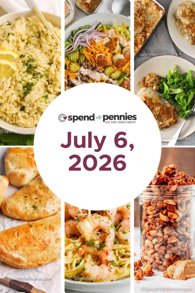 Weekly Meal Plan for Jul 6, 2026 FT